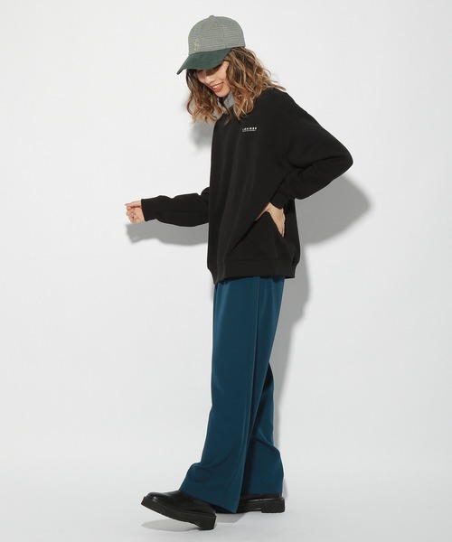 PBLIM（ページボーイリム）の「【PAGEBOYLIM】センダハナコラボダイナーグラフィック（スウェット・レディース・ブラック/グレー・MEDIUM/LARGE）」の9枚目の写真