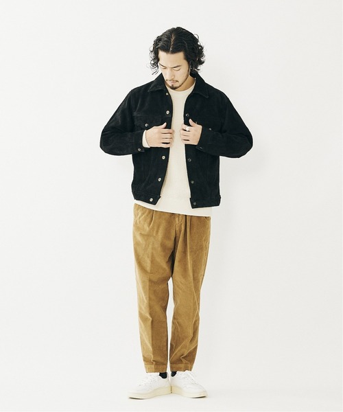 VANSON(ヴァンソン)の「【VANSON / バンソン × JS】別注 TRUCKER JACKET- BACKSKIN(ブルゾン・メンズ・ブラック・44/42/46)」の2枚目の写真