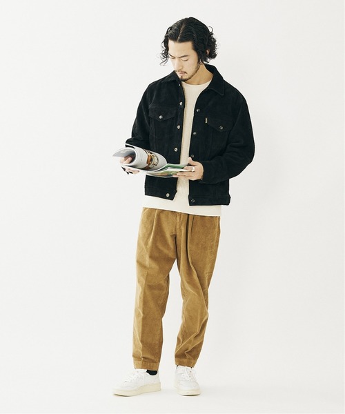VANSON(ヴァンソン)の「【VANSON / バンソン × JS】別注 TRUCKER JACKET- BACKSKIN(ブルゾン・メンズ・ブラック・44/42/46)」の6枚目の写真