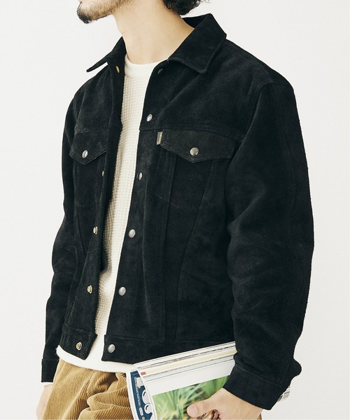 VANSON(ヴァンソン)の「【VANSON / バンソン × JS】別注 TRUCKER JACKET- BACKSKIN(ブルゾン・メンズ・ブラック・44/42/46)」の9枚目の写真