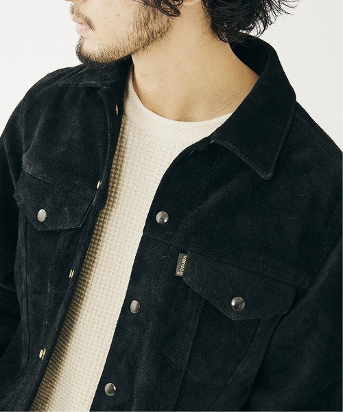 VANSON(ヴァンソン)の「【VANSON / バンソン × JS】別注 TRUCKER JACKET- BACKSKIN(ブルゾン・メンズ・ブラック・44/42/46)」の11枚目の写真