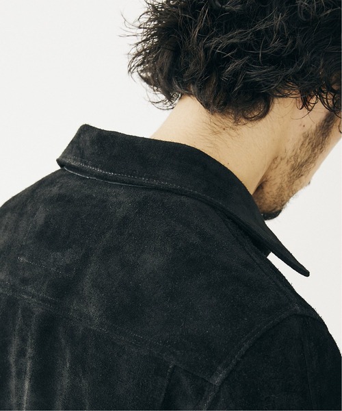 VANSON(ヴァンソン)の「【VANSON / バンソン × JS】別注 TRUCKER JACKET- BACKSKIN(ブルゾン・メンズ・ブラック・44/42/46)」の15枚目の写真