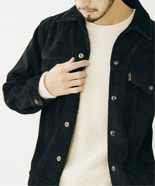 VANSON(ヴァンソン)の「【VANSON / バンソン × JS】別注 TRUCKER JACKET- BACKSKIN(ブルゾン・メンズ・ブラック・44/42/46)」の17枚目の写真