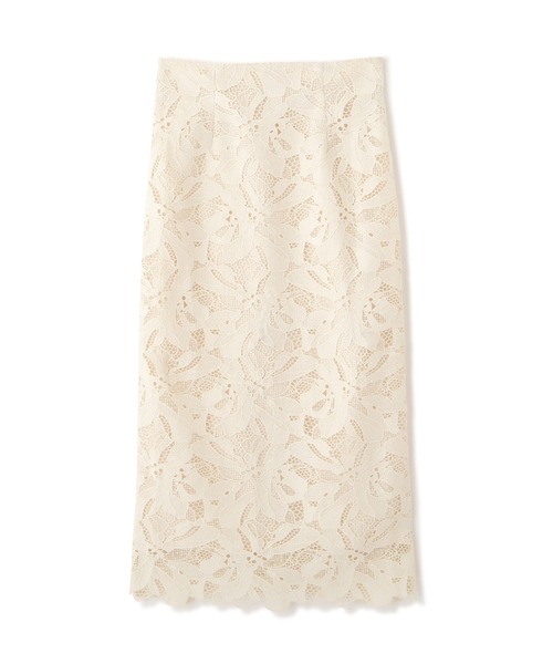 PROPORTION BODY DRESSING(プロポーションボディドレッシング)の「ロングナローレーススカート / 1212120001(スカート・レディース・ベージュ/オフホワイト/ブルー系その他・MEDIUM/SMALL)」の16枚目の写真