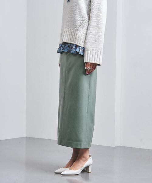 UNITED ARROWS(ユナイテッドアローズ)の「<UNITED ARROWS>W/PU タイトスカート W(スカート・レディース・グレー/オフホワイト/イエロー/ライム・36/38/40)」の6枚目の写真