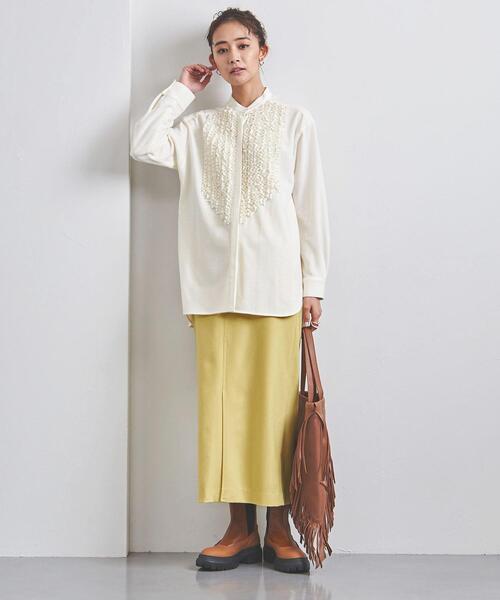 UNITED ARROWS(ユナイテッドアローズ)の「<UNITED ARROWS>W/PU タイトスカート W(スカート・レディース・グレー/オフホワイト/イエロー/ライム・36/38/40)」の14枚目の写真