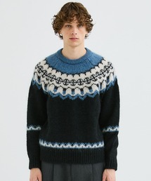 BATONER（バトナー）の「STUDIOUS別注 モヘアノルディッククルーネック