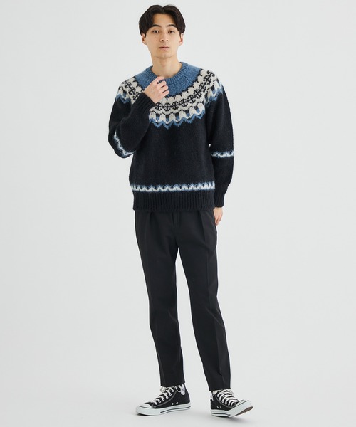 BATONER（バトナー）の「STUDIOUS別注 モヘアノルディッククルーネック