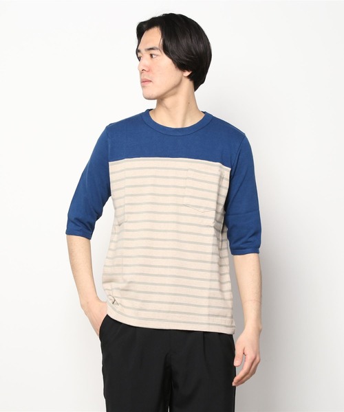 PHATEE(ファッティー)の「▲【PHATEE】ファッティー SUPERIOR FB POCKET TEE(Tシャツ/カットソー・メンズ・ブラック/ネイビー/その他/ベージュ系その他/ブルー系その他/ブルー系その他2・SMALL/MEDIUM)」の5枚目の写真