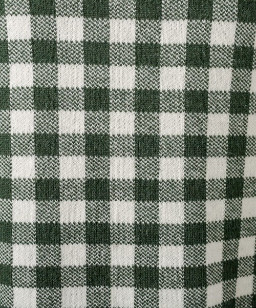 OLIVE des OLIVE（オリーブデオリーブ）の「ギンガムチュニックニット（ニット/セーター・レディース・ブラック/ベージュ/ネイビー/グリーン・FREE）」の21枚目の写真