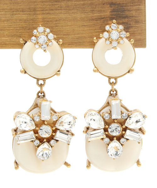 YLANG YLANG（イランイラン）の「ブロッサムドロップ ピアス（ピアス（両耳用）・レディース・ホワイト系/ブラウン系・FREE）」の2枚目の写真