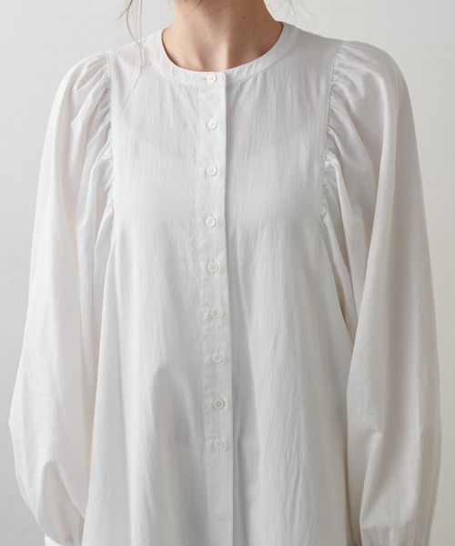 PUAL CE CIN（ピュアルセシン）の「【Du noir】タイプライターワンピース（ワンピース・レディース・ホワイト/ブラック/ベージュ・FREE）」の18枚目の写真