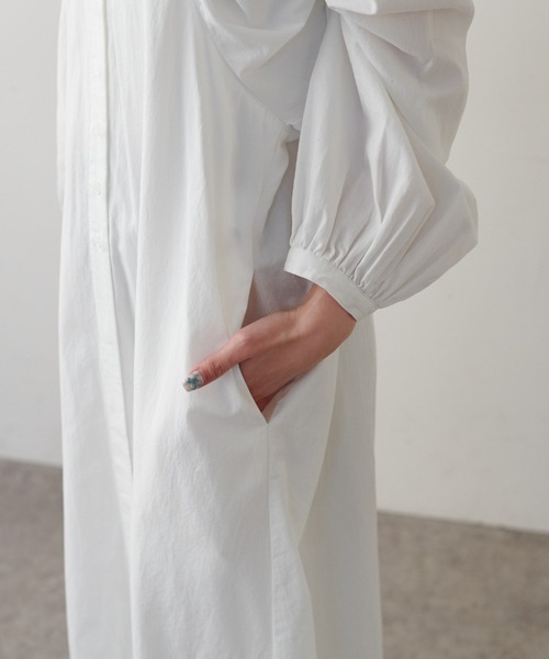 PUAL CE CIN（ピュアルセシン）の「【Du noir】タイプライターワンピース（ワンピース・レディース・ホワイト/ブラック/ベージュ・FREE）」の19枚目の写真