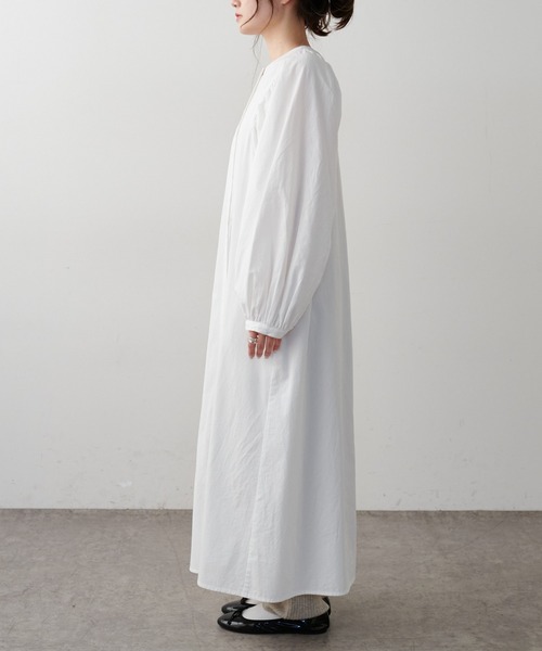 PUAL CE CIN（ピュアルセシン）の「【Du noir】タイプライターワンピース（ワンピース・レディース・ホワイト/ブラック/ベージュ・FREE）」の16枚目の写真