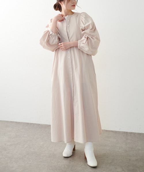 PUAL CE CIN（ピュアルセシン）の「【Du noir】タイプライターワンピース（ワンピース・レディース・ホワイト/ブラック/ベージュ・FREE）」の7枚目の写真