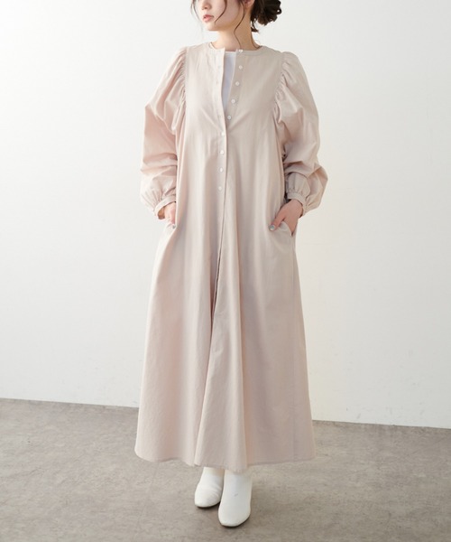 PUAL CE CIN（ピュアルセシン）の「【Du noir】タイプライターワンピース（ワンピース・レディース・ホワイト/ブラック/ベージュ・FREE）」の8枚目の写真