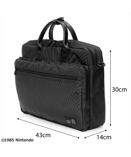TOKYO SHIRTS(トウキョウシャツ)の「SUPER MARIO BROS. スーパーマリオブラザーズ 3WAYビジネスバッグ(ビジネスバッグ・メンズ・ブラック/ネイビー・FREE)」の12枚目の写真