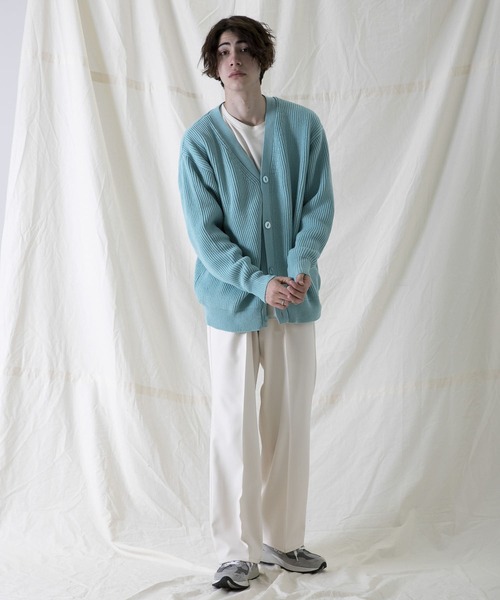 URBAN RESEARCH（アーバンリサーチ）の「URBAN RESEARCH iD　オーバーサイズカーディガン（カーディガン/ボレロ・メンズ・ネイビー/マスタード/ブルー系その他・MEDIUM/LARGE）」の11枚目の写真