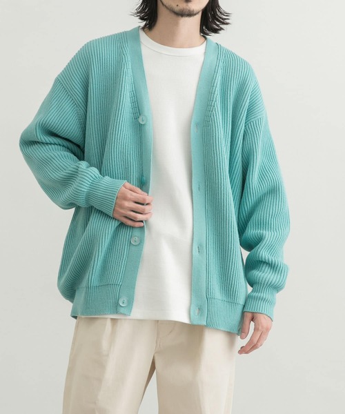 URBAN RESEARCH（アーバンリサーチ）の「URBAN RESEARCH iD　オーバーサイズカーディガン（カーディガン/ボレロ・メンズ・ネイビー/マスタード/ブルー系その他・MEDIUM/LARGE）」の12枚目の写真