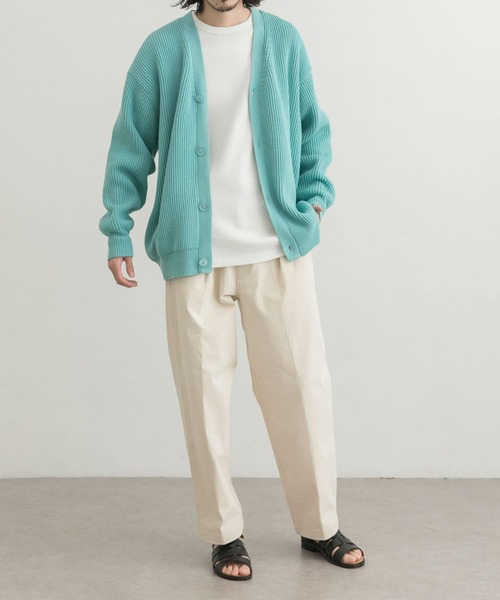 URBAN RESEARCH（アーバンリサーチ）の「URBAN RESEARCH iD　オーバーサイズカーディガン（カーディガン/ボレロ・メンズ・ネイビー/マスタード/ブルー系その他・MEDIUM/LARGE）」の13枚目の写真