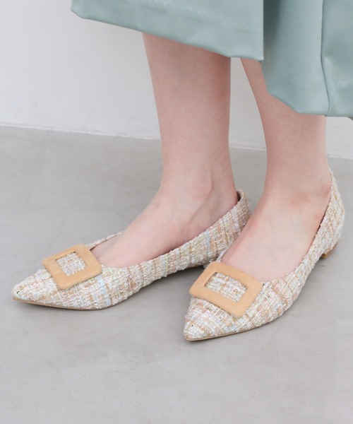 Launa lea(ラウナレア)の「【26春夏新カラー】バックルポインテッドトゥパンプス(0459,0459A,0459C)(パンプス・レディース・ブラック/ホワイト/サーモンピンク/グリーン/ローズ/グレー系その他/ブルー/レオパード/ピンク/イエロー/グレー/パープル/パープル系その他/ピンク系その他/ダークグリーン/シルバー/イエロー系その他/レッド/ブラックミックス/モカ/ブラック系その他/ブルー系その他/ピンク系/ピンク系その他2/グリーン系その他/ライトグリーン/ベージュ系その他/ベージュ・22.5cm/24.0cm/23.0cm/24.5cm/25.0cm/23.5cm/22.0cm)」の10枚目の写真