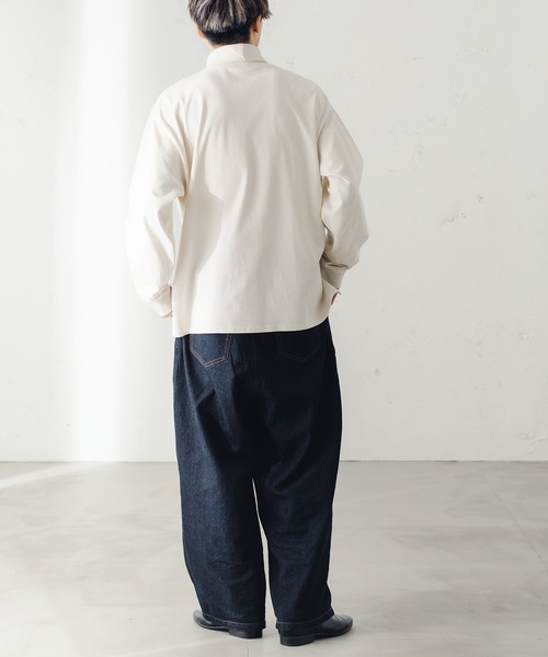 epnok(エプノック)の「タートルネックルーズロンT(Tシャツ/カットソー・メンズ・ブラック/ナチュラル/グレイッシュベージュ・SMALL/MEDIUM/LARGE)」の9枚目の写真