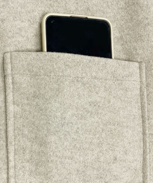 Doux Belle（ドゥーベル）の「パイピング深Vネックジャンパースカート（ジャンパースカート・レディース・ライトグレー/ベージュ/カーキ/ネイビー/ダークグレー/ブラウン・MEDIUM/SMALL）」の11枚目の写真