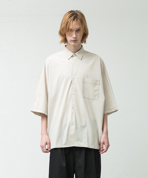 T⁄Rポプリンステッチワークドルマンスリーブシャツ シャツ ブラウス T