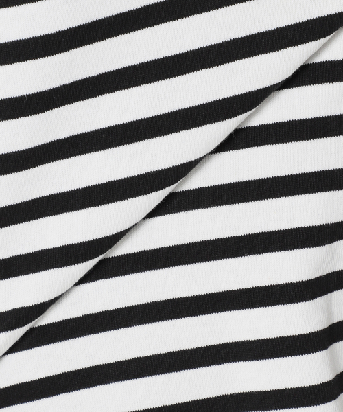 Simplicite(サンプリシテ)の「バスクパネル ボーダープルオーバー◆(Tシャツ/カットソー・レディース・ブラック/グリーン/ブルー系その他・FREE)」の16枚目の写真