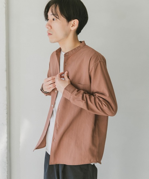 URBAN RESEARCH DOORS（アーバンリサーチドアーズ）の「セオアルファバンドカラーシャツ（シャツ/ブラウス・メンズ・ホワイト/グレー/ブラウン・40/38）」の16枚目の写真