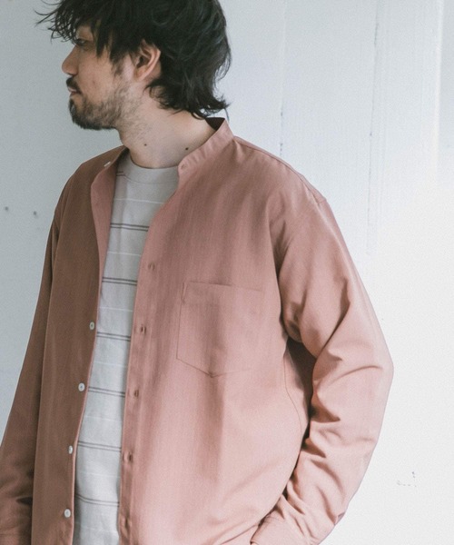 URBAN RESEARCH DOORS（アーバンリサーチドアーズ）の「セオアルファバンドカラーシャツ（シャツ/ブラウス・メンズ・ホワイト/グレー/ブラウン・40/38）」の17枚目の写真