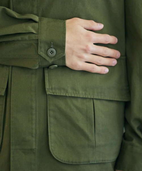 THE STANDARD（ザスタンダード）の「WEGO/ミリタリーシャツジャケット（ミリタリージャケット・メンズ・ブラック/ホワイト/カーキ・MEDIUM/LARGE）」の8枚目の写真
