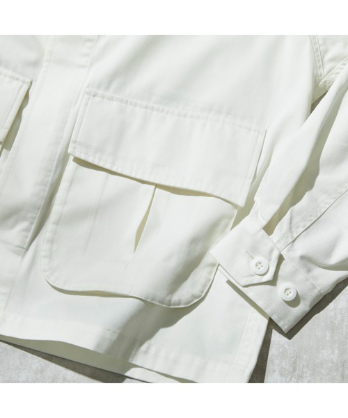 THE STANDARD（ザスタンダード）の「WEGO/ミリタリーシャツジャケット（ミリタリージャケット・メンズ・ブラック/ホワイト/カーキ・MEDIUM/LARGE）」の14枚目の写真