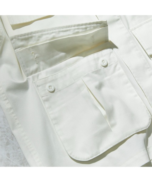 THE STANDARD（ザスタンダード）の「WEGO/ミリタリーシャツジャケット（ミリタリージャケット・メンズ・ブラック/ホワイト/カーキ・MEDIUM/LARGE）」の15枚目の写真