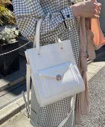 OLIVE des OLIVE | 【WEB限定】ポケット付きスクエアトート(ショルダーバッグ)