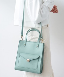 OLIVE des OLIVE | 【WEB限定】ポケット付きスクエアトート(ショルダーバッグ)