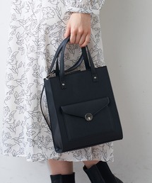 OLIVE des OLIVE | 【WEB限定】ポケット付きスクエアトート(ショルダーバッグ)