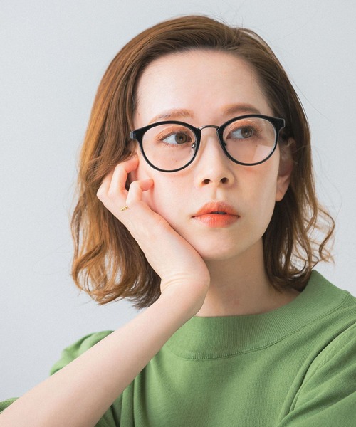 SMELLY(スメリー)の「ボストンコンビダテメガネ(メガネ・レディース・ブラック/ブラウン系その他・-)」の4枚目の写真