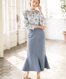 MISCH MASCH | 配色ステッチマーメイドスカート【美人百花4月号掲載】(スカート)