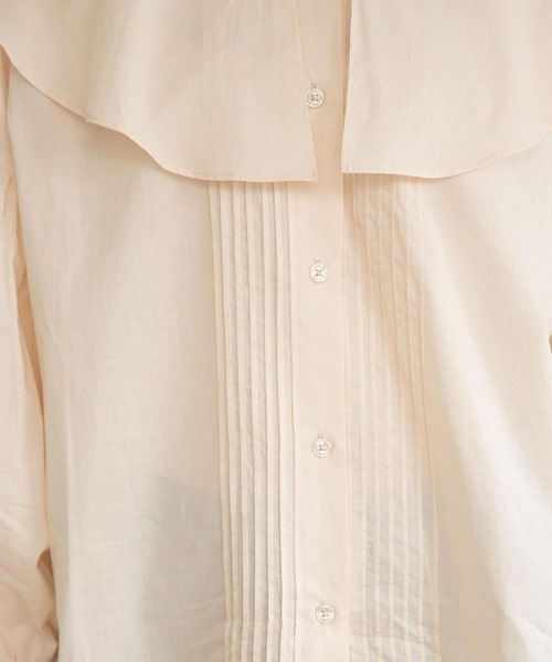 UR Lab.（アーバンリサーチラボ）の「コットンラッフルカラーブラウス（Tシャツ/カットソー・レディース・ベージュ/ブラック/カーキ・FREE）」の21枚目の写真