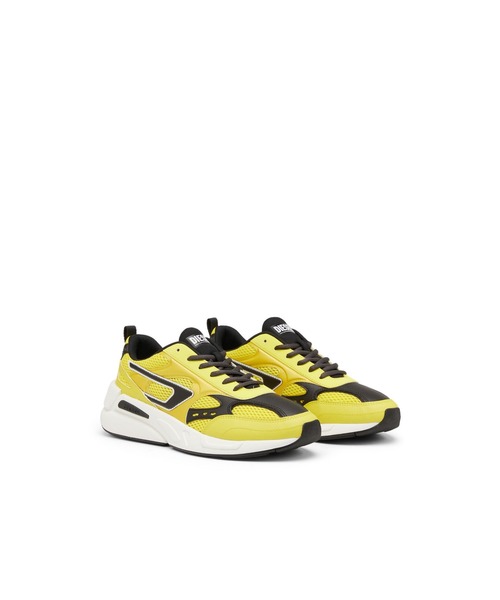 DIESEL（ディーゼル）の「メンズ 異素材MIX エアメッシュ スニーカー（スニーカー・メンズ・ライトグレー/イエロー/ブルー/グリーン・44/40/41/42/43）」の17枚目の写真