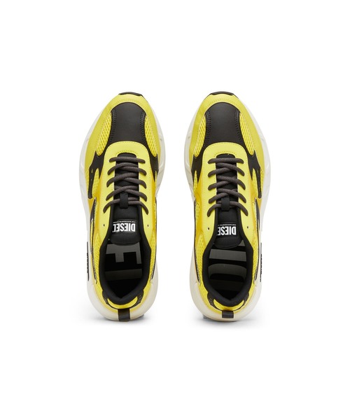DIESEL（ディーゼル）の「メンズ 異素材MIX エアメッシュ スニーカー（スニーカー・メンズ・ライトグレー/イエロー/ブルー/グリーン・44/40/41/42/43）」の14枚目の写真
