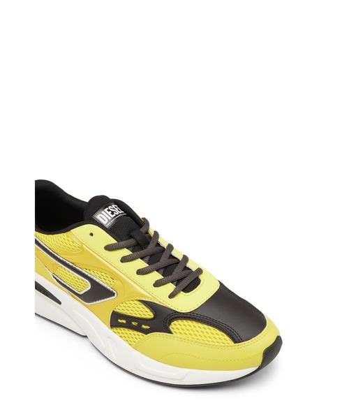 DIESEL（ディーゼル）の「メンズ 異素材MIX エアメッシュ スニーカー（スニーカー・メンズ・ライトグレー/イエロー/ブルー/グリーン・44/40/41/42/43）」の5枚目の写真