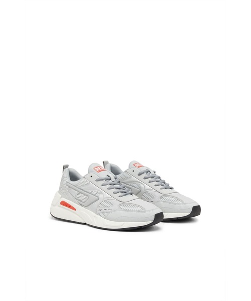 DIESEL（ディーゼル）の「メンズ 異素材MIX エアメッシュ スニーカー（スニーカー・メンズ・ライトグレー/イエロー/ブルー/グリーン・44/40/41/42/43）」の8枚目の写真