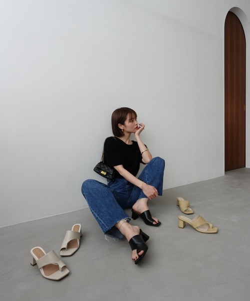 uni's room■アシンメトリートングヒールサンダル SS-SS24-48 uni's room□アシンメトリートングヒールサンダル SS-SS24-48