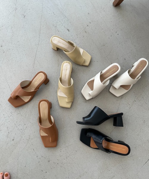 セール】変形ヒールトングサンダル/21290（サンダル）｜ORiental