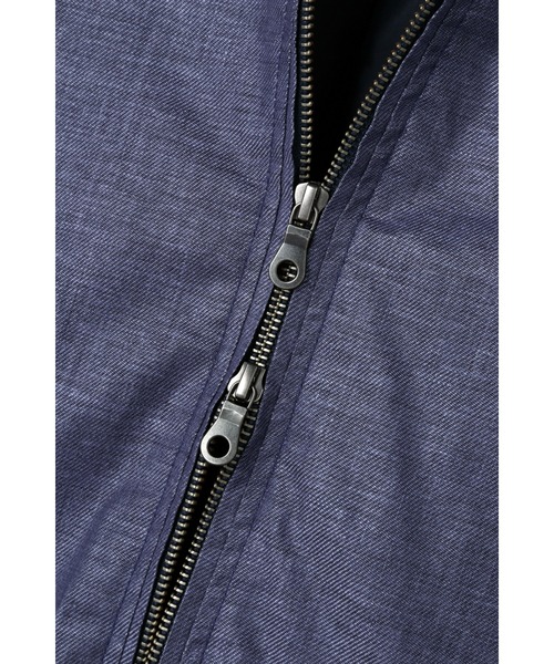 HIGH STREET(ハイストリート)の「HIGH STREET∴リネンビスコースシングルライダース(ライダースジャケット・メンズ・グレー/ブルー・S/M/L)」の17枚目の写真