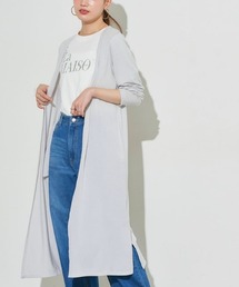 接触冷感トッパーカーディガン ロング丈
