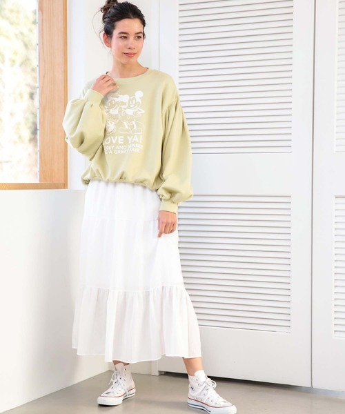 fifth（フィフス）の「ティアードミディ丈スカート（スカート・レディース・ホワイト/ブラック/ミント・M）」の15枚目の写真