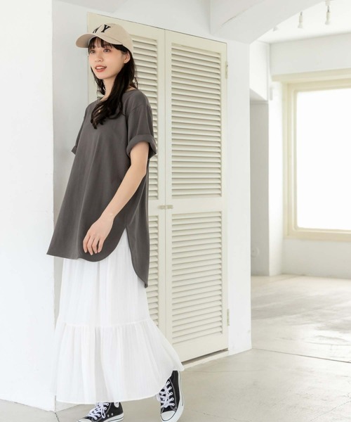 fifth（フィフス）の「ティアードミディ丈スカート（スカート・レディース・ホワイト/ブラック/ミント・M）」の18枚目の写真